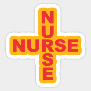 Red Cross Nurse Sticker